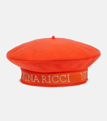 Nina Ricci Logo wool-blend beret - Nina Ricci - Modalova