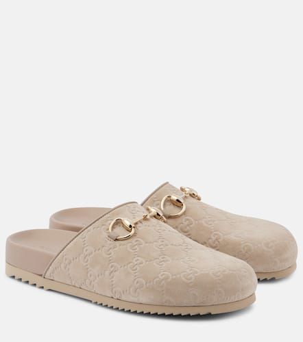 Gucci GG Horsebit suede mules - Gucci - Modalova