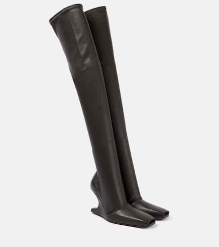 Botas mosqueteras Cantilever de piel - Rick Owens - Modalova