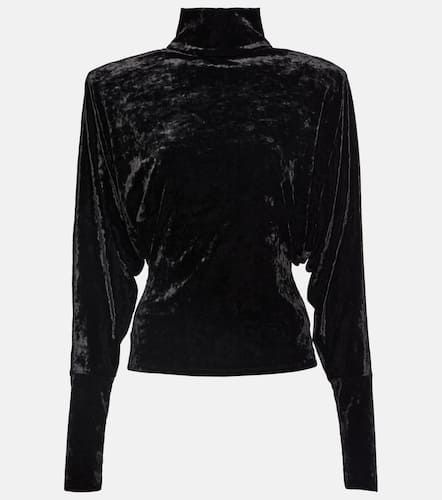 Top in velluto drappeggiato - Alexandre Vauthier - Modalova