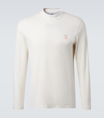 Camiseta de algodón con logo - Brunello Cucinelli - Modalova