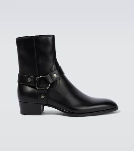 Ankle Boots Wyatt Harness aus Leder - Saint Laurent - Modalova