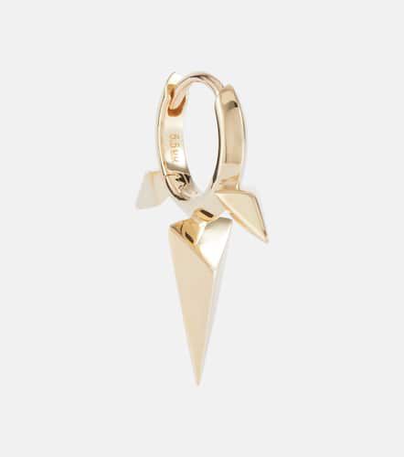 Faceted Triple Long Spike 18kt gold single hoop earring - Maria Tash - Modalova