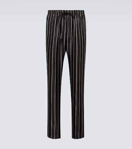 Striped silk pajama bottoms - Dolce&Gabbana - Modalova