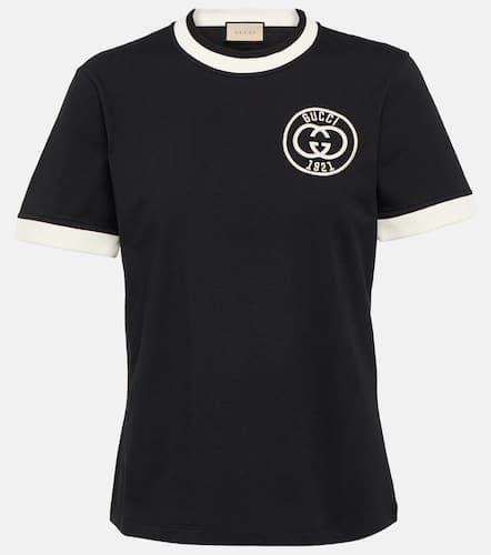 T-shirt Interlocking G in jersey di cotone - Gucci - Modalova