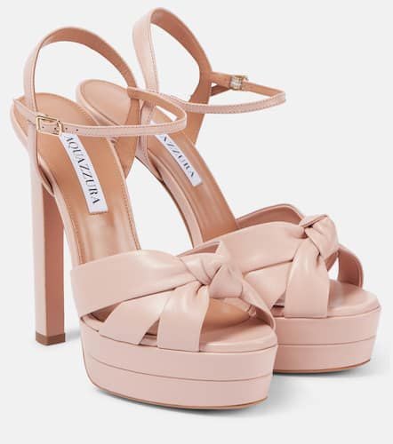 Plateausandalen Nina 130 aus Leder - Aquazzura - Modalova