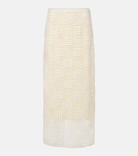 Rayure crochet cotton maxi skirt - SIR - Modalova