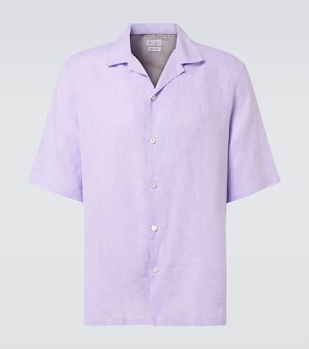 Camicia bowling in lino - Brunello Cucinelli - Modalova