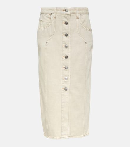 Vandy denim midi skirt - Marant Etoile - Modalova