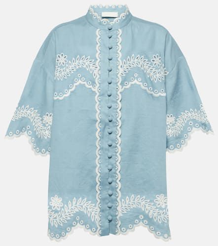 Junie embroidered linen shirt - Zimmermann - Modalova
