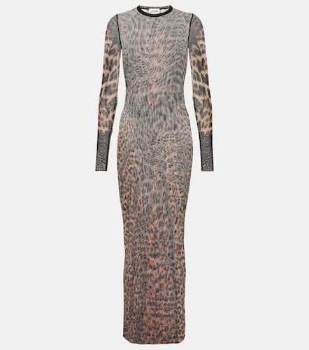 Leopard-printed mesh maxi dress - Jean Paul Gaultier - Modalova