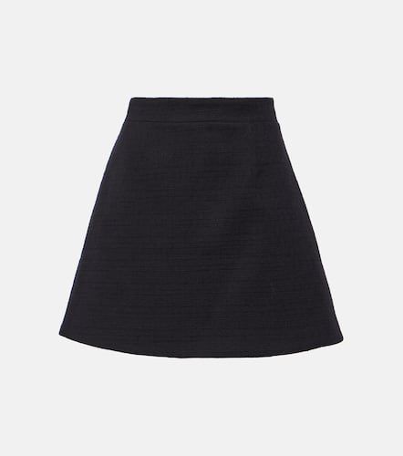 High-rise cotton-blend tweed miniskirt - Patou - Modalova