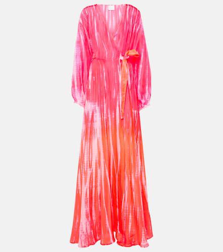 Printed silk wrap dress - Anna Kosturova - Modalova