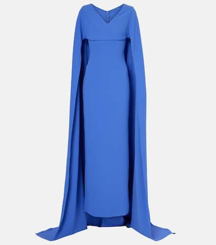 Morgan caped crÃªpe gown - Solace London - Modalova