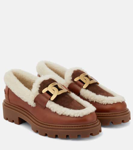 Kate leather and shearling loafers - Tod's - Modalova