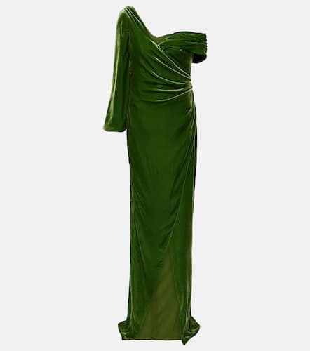 Rubinia silk-blend velvet gown - Costarellos - Modalova