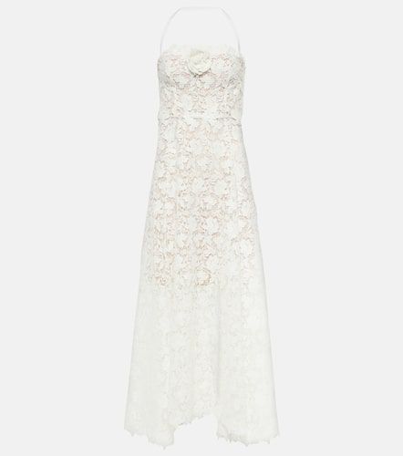 Floral-appliquÃ© guipure lace gown - Oscar de la Renta - Modalova