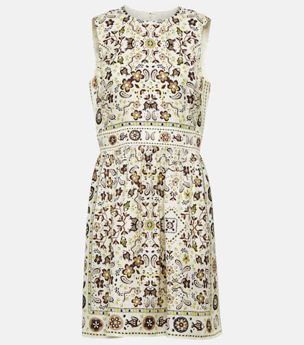 Vestido corto de seda estampado - Tory Burch - Modalova