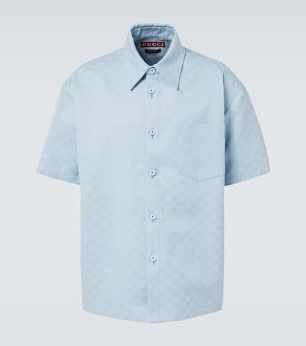 GG cotton jacquard bowling shirt - Gucci - Modalova