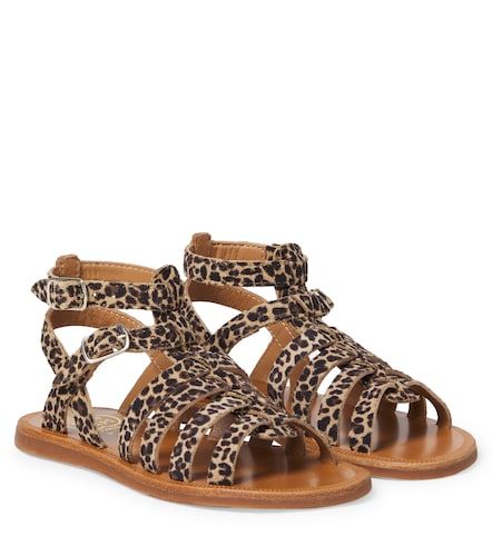 Plagette Gladiator suede sandals - Pom d'Api - Modalova