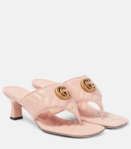 Double G leather thong sandals - Gucci - Modalova