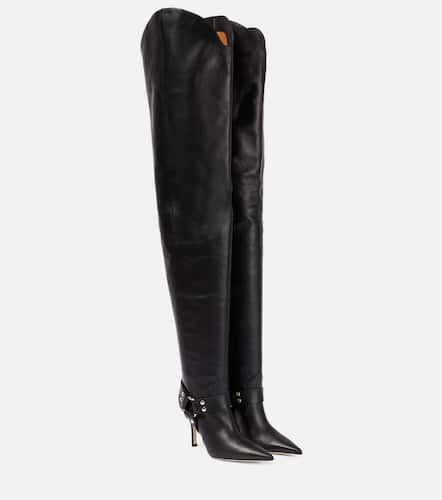 June leather over-the-knee boots - Paris Texas - Modalova