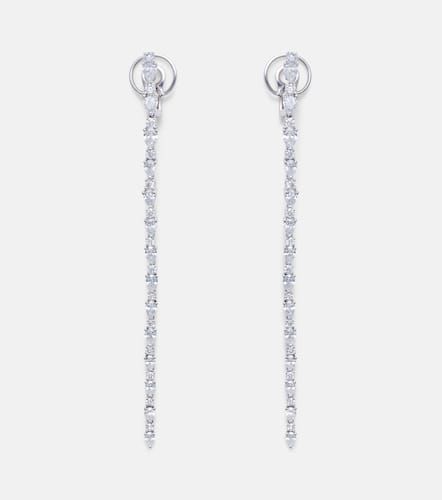 Pendientes Y-Not de oro blanco de 18 ct con diamantes - Yeprem - Modalova