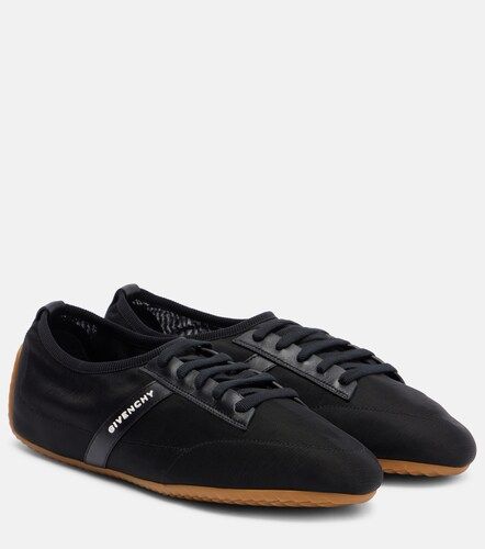 Slim leather-trimmed sneakers - Givenchy - Modalova