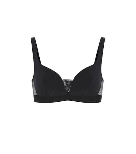 Mesh-trimmed bikini top - Stella McCartney - Modalova