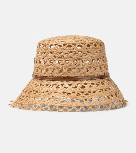 Prada Raffia-effect bucket hat - Prada - Modalova