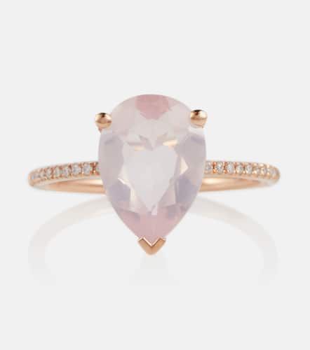 Persée Ring aus 18kt Roségold mit Topas und Diamanten - Persee - Modalova