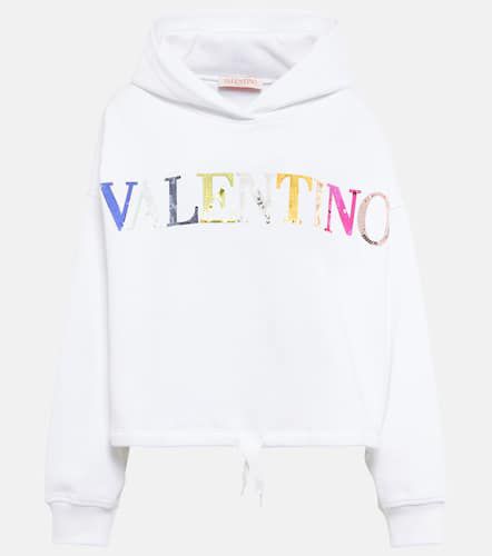 Valentino Logo cotton hoodie - Valentino - Modalova