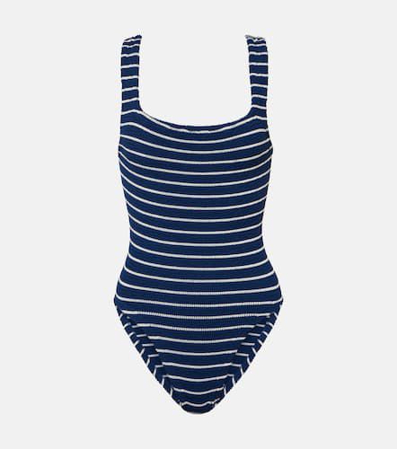 Square Neck striped swimsuit - Hunza G - Modalova