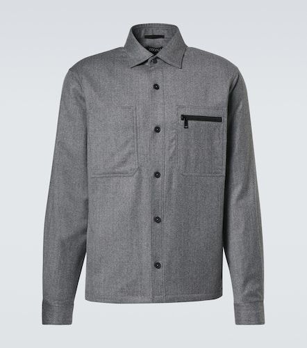 Padded wool mélange overshirt - Zegna - Modalova