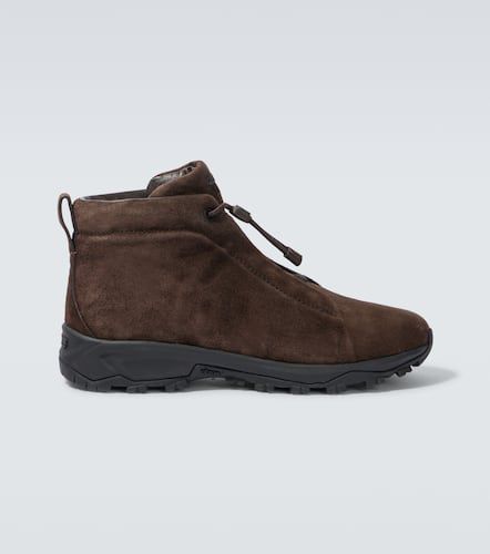 High-Top Sneakers Triple Stitch aus Veloursleder - Zegna - Modalova