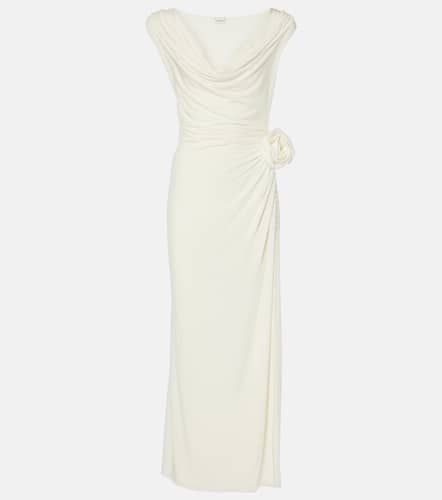 Floral-appliquÃ© draped gown - Magda Butrym - Modalova