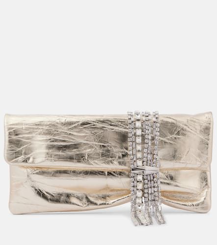 Clutch Zandra de piel metalizada - Jimmy Choo - Modalova