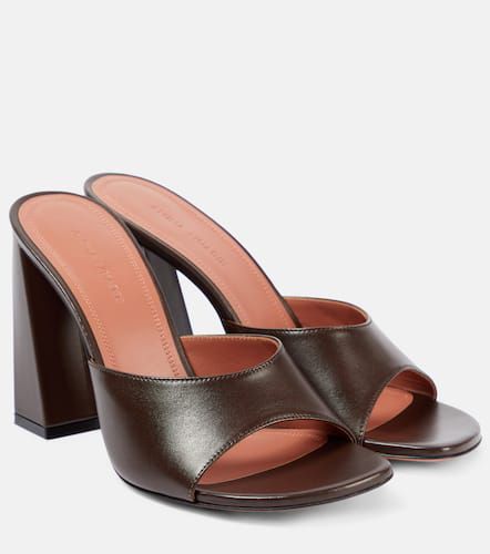 Mules Brigitte 95 in pelle - Amina Muaddi - Modalova