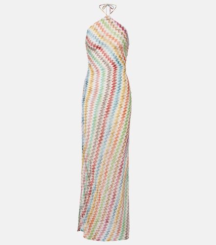 Vestido largo de lamé en zigzag - Missoni - Modalova