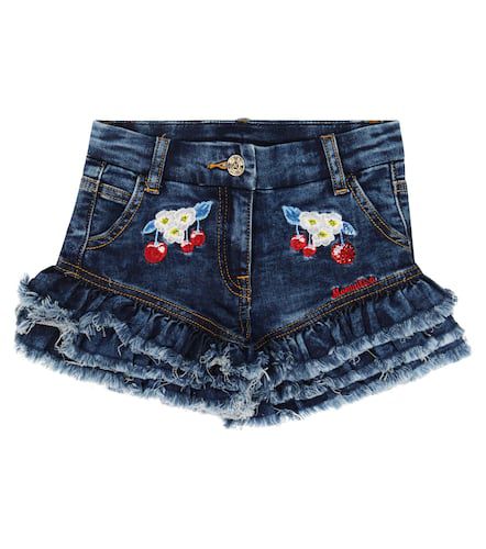 Monnalisa Shorts di jeans ricamati - Monnalisa - Modalova