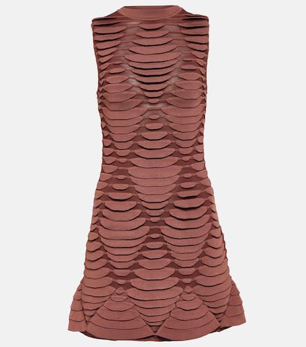 AlaÃ¯a Snake-effect knit minidress - Alaia - Modalova