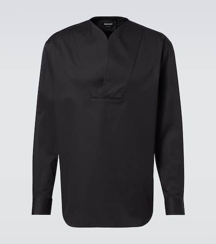 Camicia in twill di cotone - Giorgio Armani - Modalova