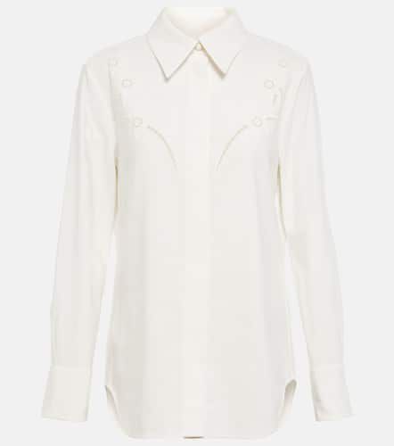 Chloé Camicia in crêpe de chine con pizzo - Chloe - Modalova