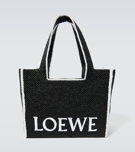 Loewe Tote Large de rafia con logo - Loewe - Modalova
