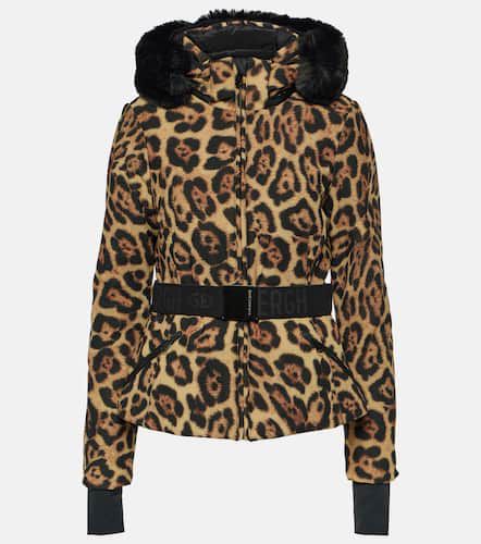 Fierce leopard-print faux fur down jacket - Goldbergh - Modalova