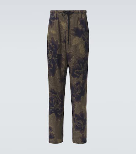 Pantalones rectos estampados - Dries Van Noten - Modalova