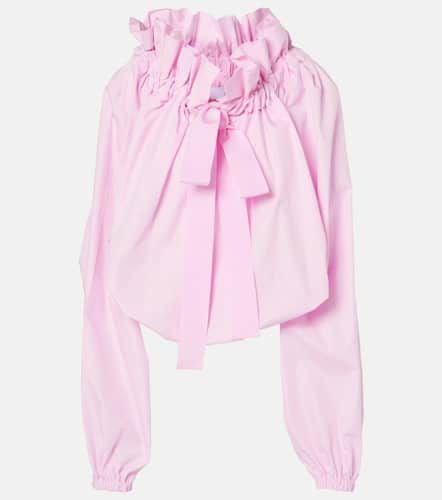 Bow-detail ruffled cotton blouse - Patou - Modalova