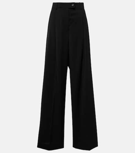 Weite High-Rise-Hose Vela aus Schurwolle - Sportmax - Modalova