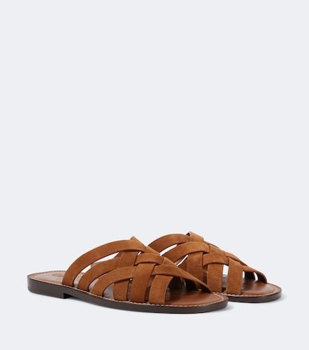 Woven suede sandals - Brunello Cucinelli - Modalova
