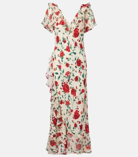 Clementina silk crÃªpe de chine maxi dress - Rixo - Modalova